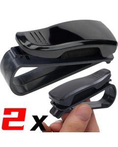 2/1pcs Auto Sun Visor Glasses Box Sunglasses Clip Card Ticket Holder Stand Universal Fastener Case Eyeglasses Car Accessories
