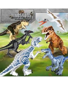 FC3727 Dinosaur Jurassic Overlord Tyrannosaurus Park Quetzlepterosaur 6 super large building block toys