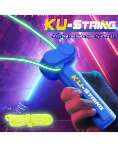String Rope Glow in The Dark String Rope Launcher Luminous Portable Handheld String Stress Relief Toy For Kids Party Gift