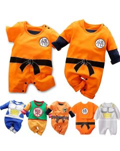 Baby Anime Clothes Vegeta Rompers Newborn Kuririn Roshi Training Outfit Infant Kids Halloween Cartoon Cosplay Costume Jumpsuit