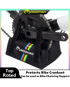 NOOYAH Bike Bag Bicycle Crankset Protective Pad Multifunction Bike Transport Frame & Chainring Support Cycling Bike Accessories