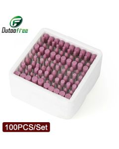 100PCS/Box Assorted Ceramic Mounted Point Grinding Stone Head Wheel 4-10mm For Dremel Drill Rotary Tools 3mm Shank