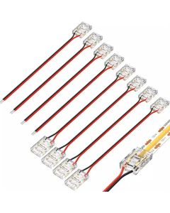 10pcs COB LED Wire Connector Connection Solderless Mini Buckle FCOB RGB CCT LED Strip Lights 2 3 4 Pin Connector With Wire