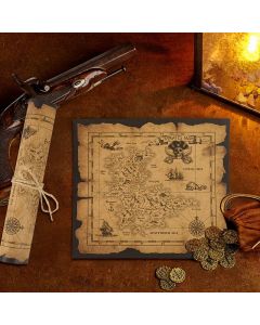 Pirate Adventure Treasure Map Kids Pirate Theme Birthday Party Supplies Gift Toys Halloween Decor Vintage Kraft Paper Hunt Maps