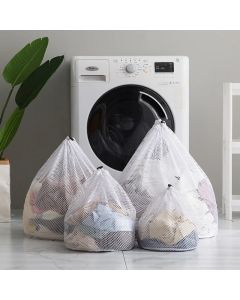 Drawstring Laundry Bag Coarse Net Washing Bags Dirty Clothes Organizer Pouch 4Pcs Set Laundry Bag For Washing Machine Household