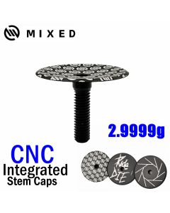Mixed 2.99g CNC Integrated Stem Top Cap Bicycle Headset Caps Bike Steering Bicycle Bowl Cover