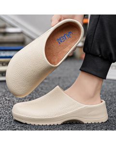 Men Slippers Couples Garden Clog Women Water Proof Chef Shoe Comfortable Sandal Slippers For Pet Workers Outdoor Fishing Shoes
