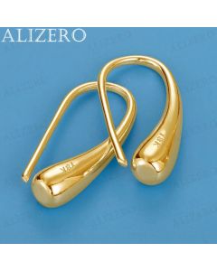 ALIZERO 18K Gold Teardrops/Water Drops Earrings For Women Wedding Engagement Party Accessories Fashion Jewelry Gifts