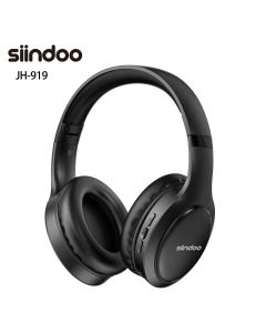 Siindoo JH919 Wireless Bluetooth Headphones Foldable Stereo Earphones Super Bass Noise Reduction Mic For Laptop PC TV