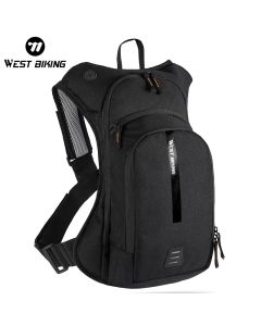 WEST BIKING 10L Ultralight Cycling Backpack Ergonomic Strap MTB Road Bicycle Bag With Water Bag Outdoor Hiking Climbing Bag