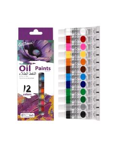12 Color Oil Paints Set 9ml Tubes Art Supplies Students Beginners Waterproof Paints for Canvas Graffiti Fine Art Craft Projects