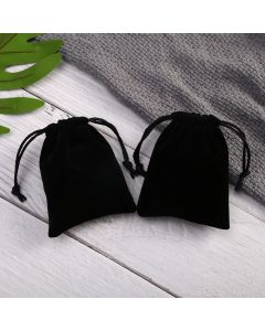 10Pcs/Lot Small Black Velvet Bags 7x9 9x12cm Charms Earrings Jewelry Packaging Bags Wedding Drawstring Velvet Pouches Gift Bag