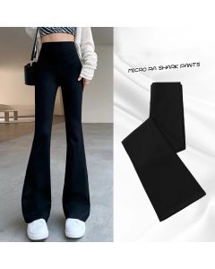 Women Flare Pants Slim High Waist Solid Sexy Shark Flare Pants Fashion Casual Streetwear Elastic Butt Lift Skinny Leggings