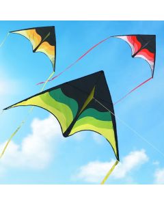 YongJian Large Beach Delta Kite for Adults and Kids Extremely Easy to Fly for Beginners Comes with 100m String Kite Handle