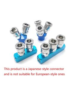 Pneumatic Fitting Compressor Fittings 1/4 Quick Connector Air Gas Distributor For Pump Tool Coupler Manifold Multi Splitter