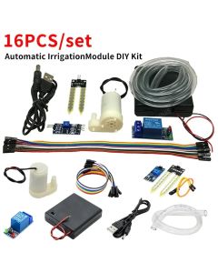 16PCS/set Automatic Irrigation Module DIY Kit Automatic Watering Kit Soil Moisture Sensor Relay Module 50cm Hose for Arduino