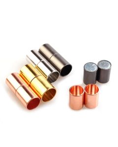 5Sets Magnetic Clasps 3 4 6 7 8 10 12 14 15mm Leather Cord Bracelet Necklace Connector End Cap For DIY Jewelry Making Accessory