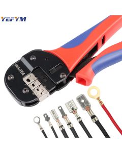 Crimping Tool For Non-Insulated Open Barrel Terminals & Receptacles Ratcheting Wire Crimpers AWG 20-10 (0.5-6mm²) YFP-04B