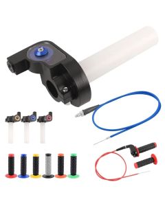 Motorcycle Dirt Bike 22mm Quick Twist Gas Throttle Settle Grips Handle Grips Throttle Cable For Honda Kawasaki Suzuki KTM