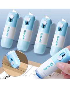 Retractable Box Opener Thermal Paper Correction Fluid With Unboxing Knife Privacy ID Information Blackout Theft Protection Stamp