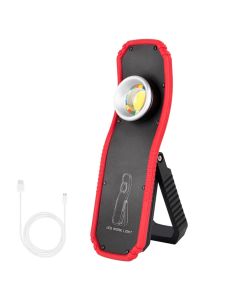 Portable LED COB Flashlight Torch USB Rechargeable Magnetic Lantern Camping Hanging Hook Lamp High-Low Modes Lighting Work Light