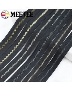1/2/4Yards 3# 5# 8# Metal Zipper Tape Roll Zippers For Bags Shoes By The Yards Zips Repair Kit DIY Clothing Sewing Accessories