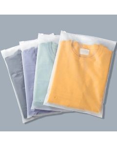 10PCS Travel Frosted Ziplock Bag PE Storage Bag Plastic Zipper EVA Translucent Bag Ziplock Bag Waterproof Packaging Bag