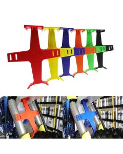 1PC ABS Motocross Glossy Finish Brace Fork Support Transportation Protector Motorcycle Block Enduro Seal Savers Guard Accessory