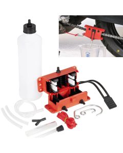 Motorcycle chain cleaning machine kit Brush Gear Cleaner Tool For Motorbike Chains Lube Device Lubricating Accessory