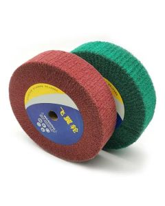 1pc 150/200/250mm Scotch Brit Mop Polishing Wheel Non-Woven Flap Brush Nylon Fiber Disc Red Green