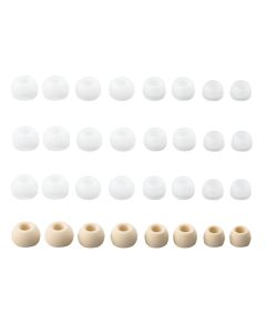 1/16 Pairs(S/M/L/XS) Soft Silicone Replacement Eartips Coffee Clear Earbuds Replacement Ear Pads For KS1 KZ BL03 Earphone New