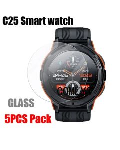 5pcs For C25 Smart watch Glass Screen Protector Tempered 9H 2.5D Film
