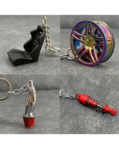 Luxury Metal Keychain Creative DIY Keyring Holder Car Key Chain Brake Disc Pendant For Men women Jewelry Gift Car Motorcycle Int