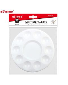 MOTARRO 1/3/12Pcs Round Plastic Palette Art Alternatives Paint Tray Artist Watercolor Plastic Palette Supply White Pigment Tray