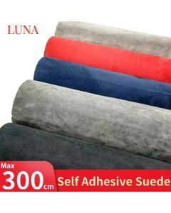 Multi Color Black Self Adhesive Suede Fabric Leather Sticky Retractable Velvet Roll for Car Interior Door Panel AB-pillar Decor