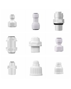 RO Water Fitting 1/4 3/8 Straight Type Male Female Thread Coupling Hose Pipe Connector Water Filter RV Parts