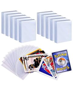 100 Pcs Transparent Playing Card Cover Clear Protector Sleeve Holder For Pokemon Board Game ID Trading Folder Photo Pouch Kit