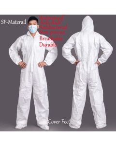 Disposable Non-woven Fabric Protective Breathable Dustproof Safety Clothing Waterproof Oil-Resistant Spary Painting overall Suit