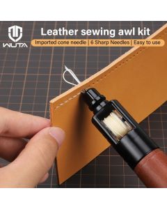 WUTA Leather Sewing Machine Awl Thread Kit Speedy Stitching DIY Leather Craft Tools Hand Stitcher Shoemaker Canvas Repair Tool