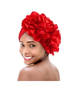 New Woman Muslim Hijab Caps With Big Flower Turban Bonnet Islamic Wrap Head Inner Cap for Hijabs Trendy Headdress