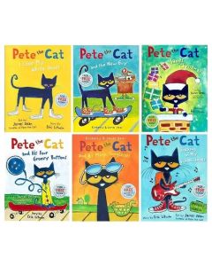 Pete The Cat Picture Books Kids Babies Famous Stories Learning English Stories Children's Book Set Bedtime Reading Gifts for Bab