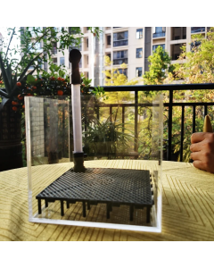 transparent acrylic shrimp fish tank filter system aquarium square UGF box under gravel filter box, water grass breeding box