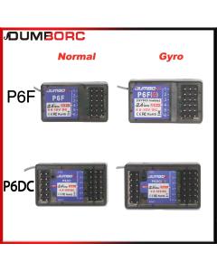 DumboRC X6 X4 X5 2.4G 6CH Transmitter W/ P6FG Gyro P6F Receiver LED Light Set for 1/10 1/8 Crawler Axial SCX10 D90 RC Car Boat