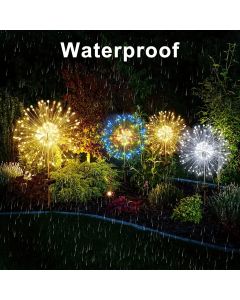 1 Pack Solar Firework Light Outdoor,IP65 Waterproof Solar Garden Flower Lights With 8 Lighting Modes For Outdoor Lighting
