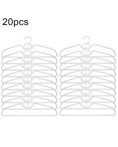 5/10/20pcs Coat Hanger Short Neck Hangers Anti-slip Clothes Hanger Short Neck Space Space-saving Plastic Clothes Hangers White