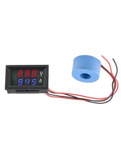 AC 50-500V Digital LCD Voltmeter Ammeter 10A 50A 100A 220V Voltage Current Meter Tester Detector Current Transformer