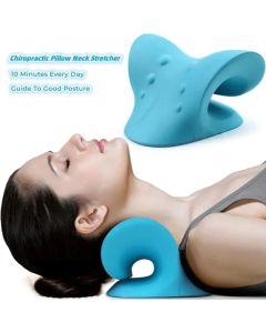 Neck and Shoulder Relaxer Cervical Traction Device for Relief and Cervical Spine Alignment Chiropractic Pillow Neck Stretcher