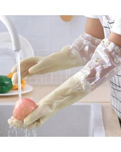 Waterproof Housework Cleaning Gloves Kitchen Cleaning Latex Household Dishwashing Laundry Gloves Wear Resistant Rubber Gloves