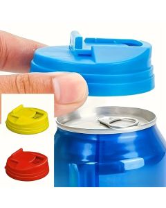 3/6pcs Beverage Can Cover Reusable Plastic Soda Cola Sealing Lids Standard Size Leakproof Can Protectors Drinkware Accessories