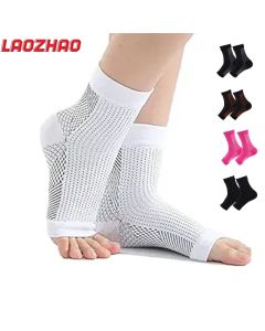 1Pair Nano Socks Neuropathy Socks Compression Sleeve For Ankle Swelling,Plantar Fasciitis,Neuropathy - Nano Brace For Women Men